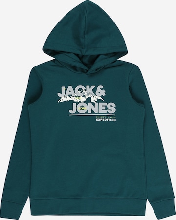 Jack & Jones Junior Sweatshirt 'HUNTER' in Grün: predná strana