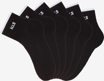 H.I.S Athletic Socks in Black: front