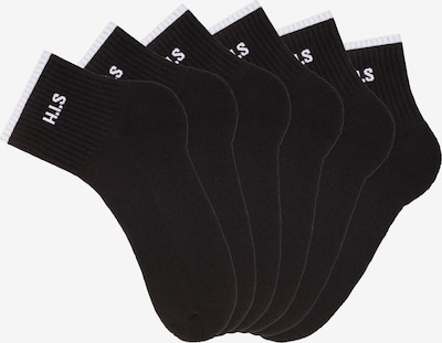 H.I.S Athletic Socks in Black / White, Item view