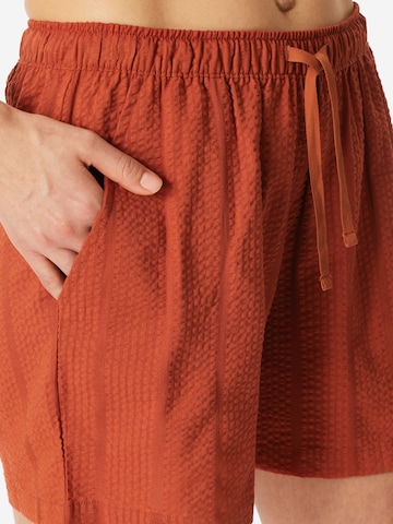 Pantalon de pyjama 'Mix & Relax' SCHIESSER en orange
