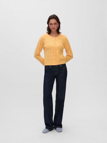 VERO MODA Gebreid vest 'AWRie' in Geel