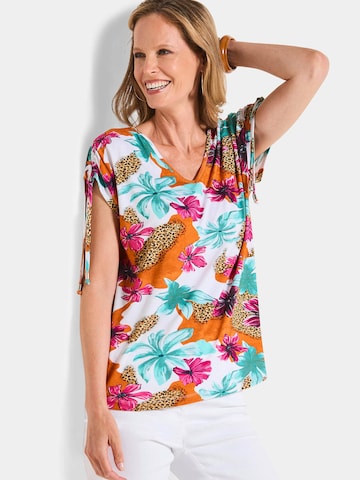 Goldner Shirt in Mischfarben: Vorderseite