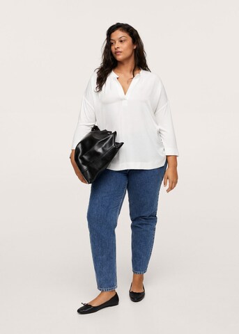 MANGO Blouse 'Nacho' in White