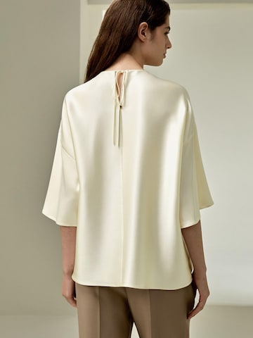 Camicia da donna 'LILYSILK Lässige Rundhals Seide Bluse' di Lilysilk in bianco