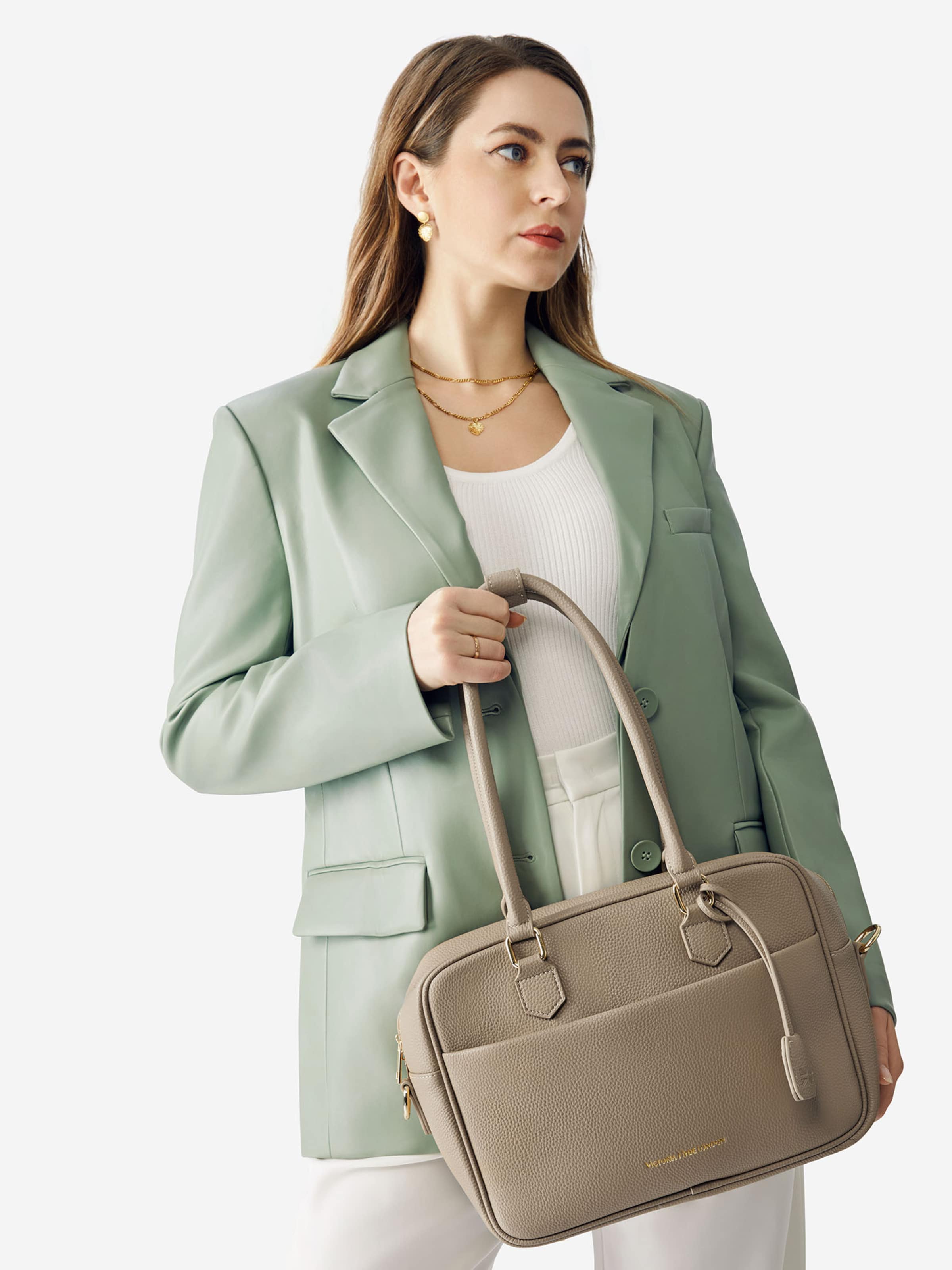 Victoria Hyde Handbag 'Margaret Small' in Grey: front