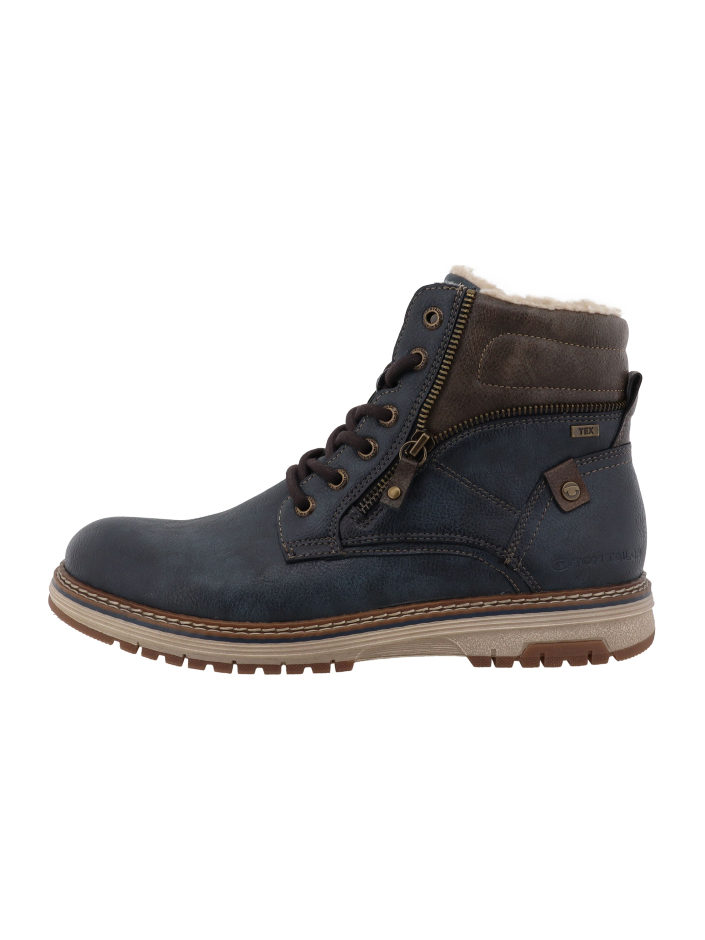 TOM TAILOR - Botas con cordones en azul
