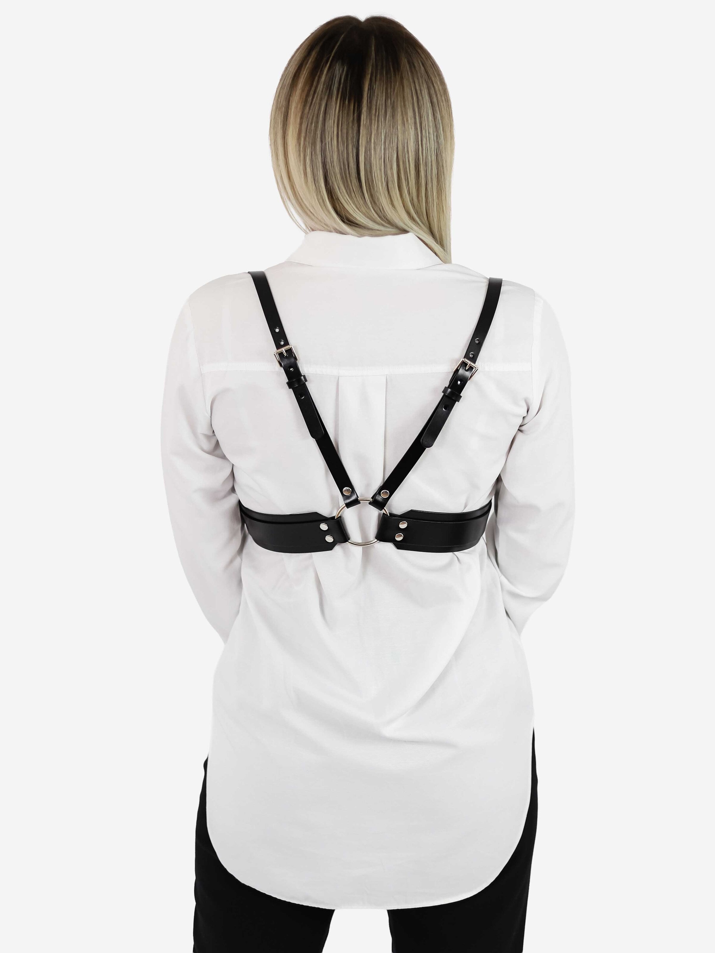 Haute Cuir Belt 'High Waist Harness' in Black