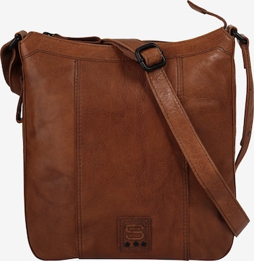 Spikes & Sparrow Umhängetasche in Braun: Vorderseite