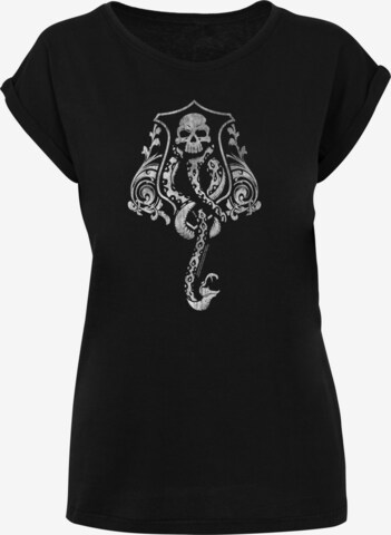 T-shirt 'Harry Potter Dark Mark Crest' F4NT4STIC en noir : devant