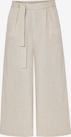 TATUUMWide Leg/ Široke nogavice Hlače 'Zami 2' - bež boja: prednji dio