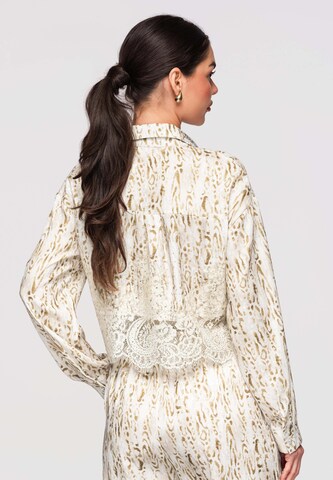 Ombre Blouse in Beige