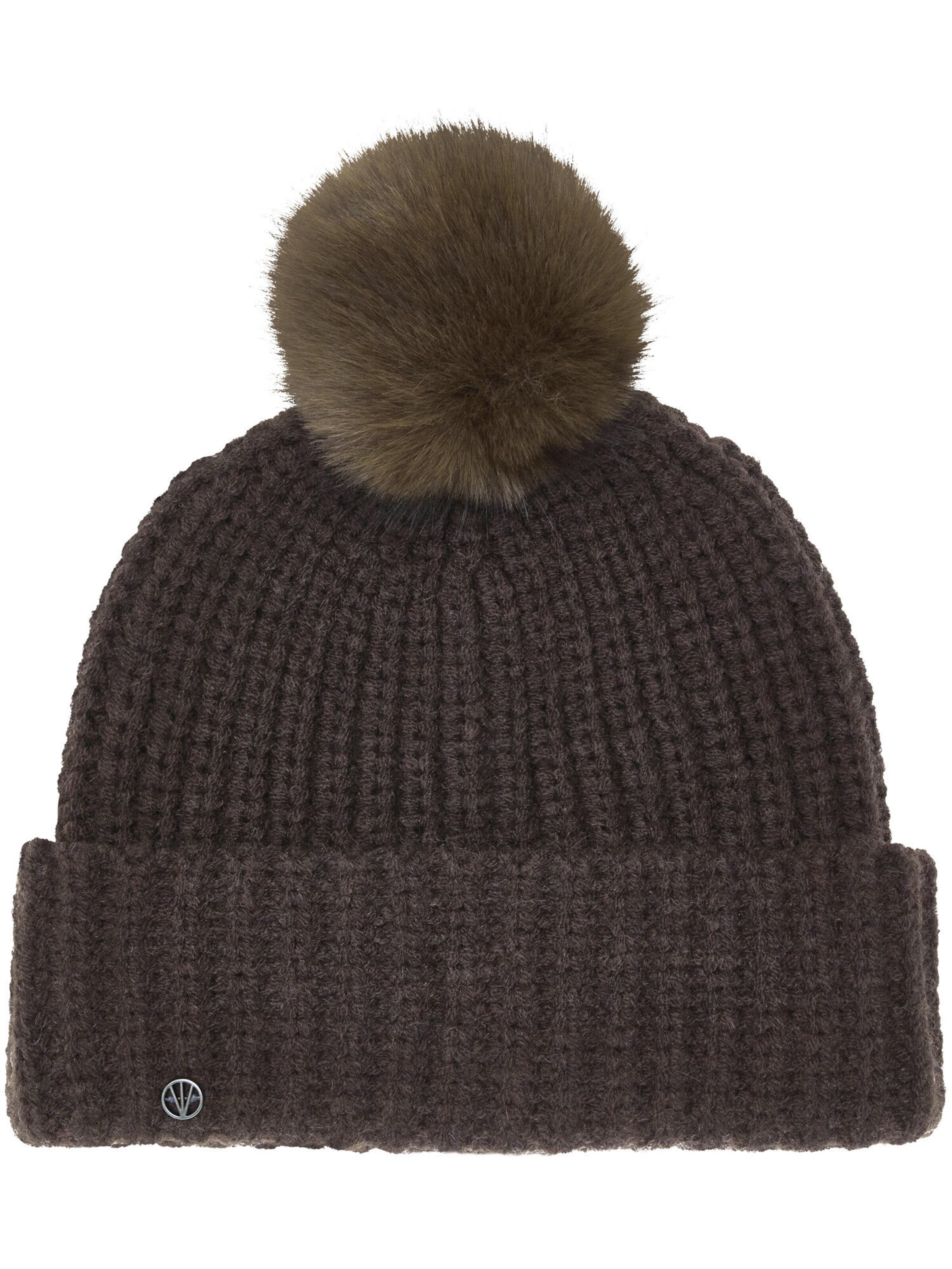 LOEVENICH Beanie in Brown: front