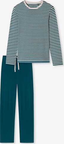 SCHIESSER Long Pajamas ' Casual Nightwear ' in Blue: front