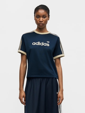 ADIDAS ORIGINALS - Camisa 'Linear' em azul: frente