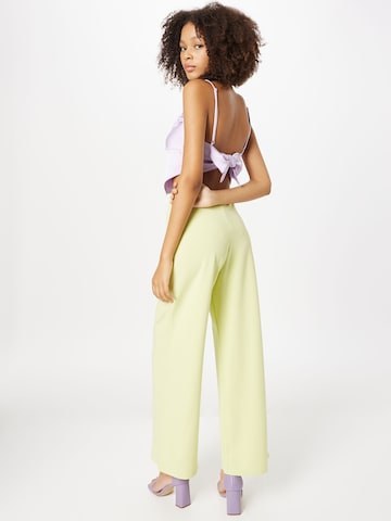 SISTERS POINT Wide leg Pants 'GLUT' in Yellow