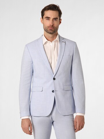 Coupe slim Veste de costume 'Brixdon' Finshley & Harding London en bleu : devant