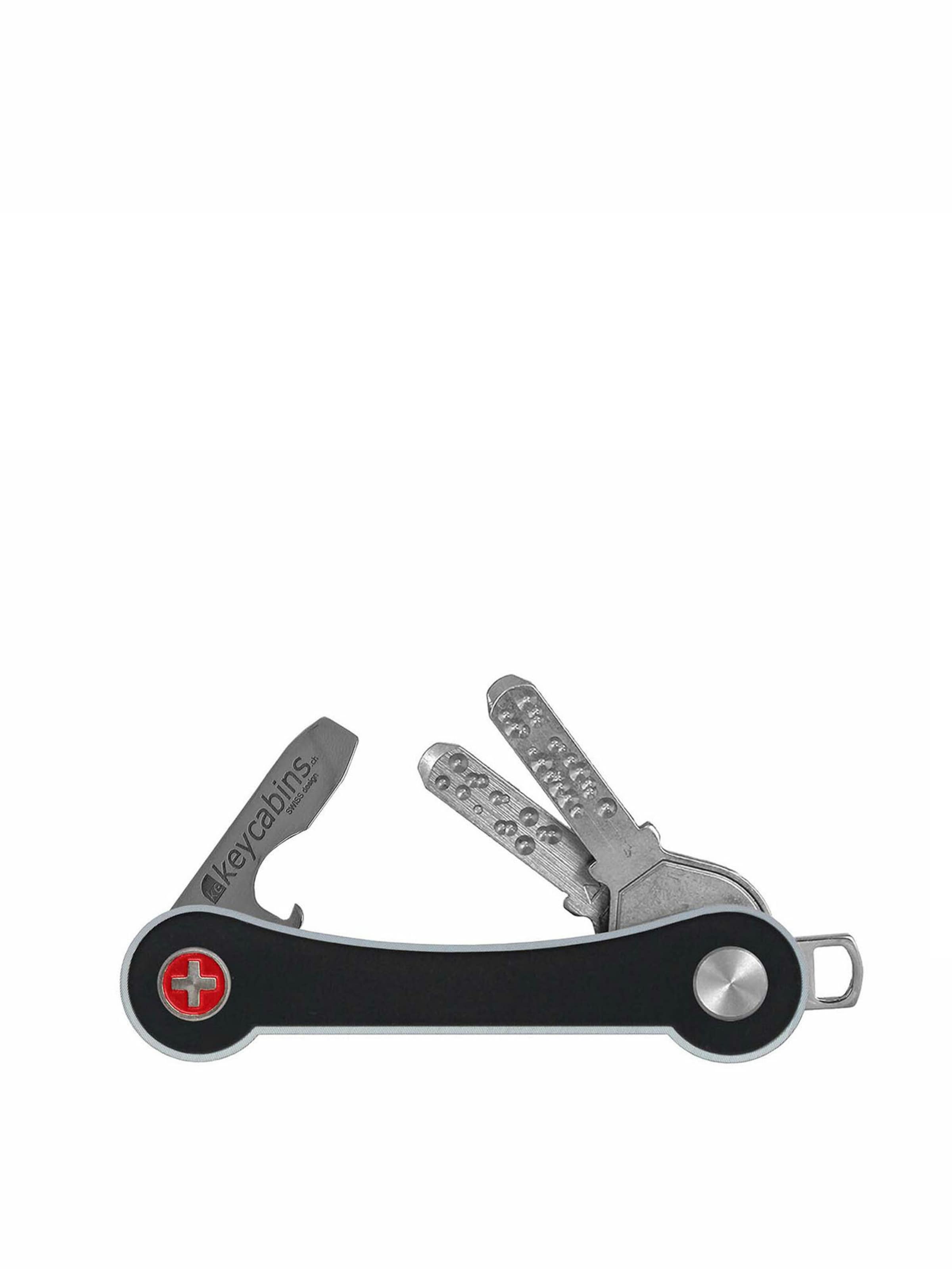 keycabins Nøglering i sort: forside
