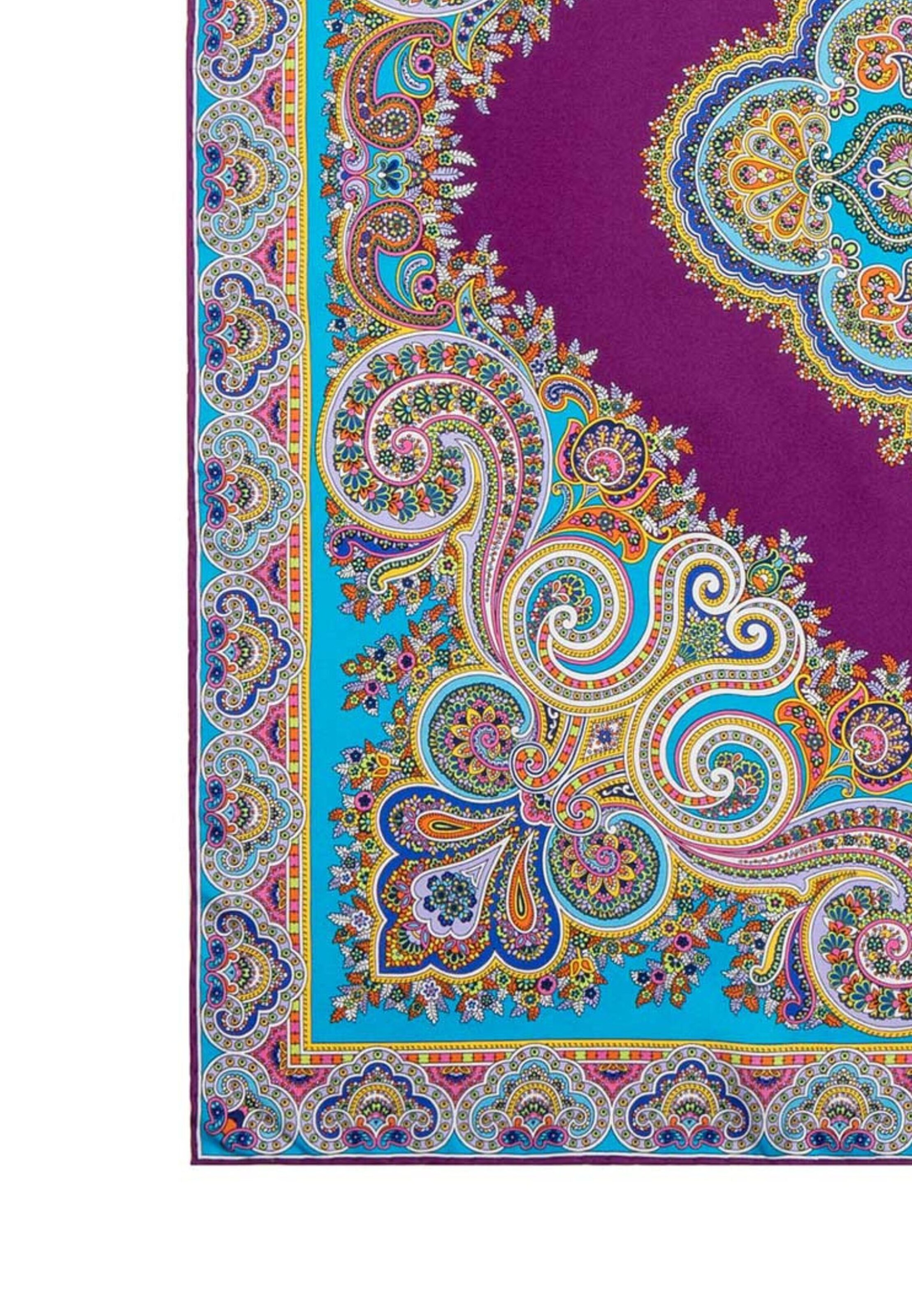 Foulard 'SQUARE GARDEN PAISLEY' di Roeckl in lilla