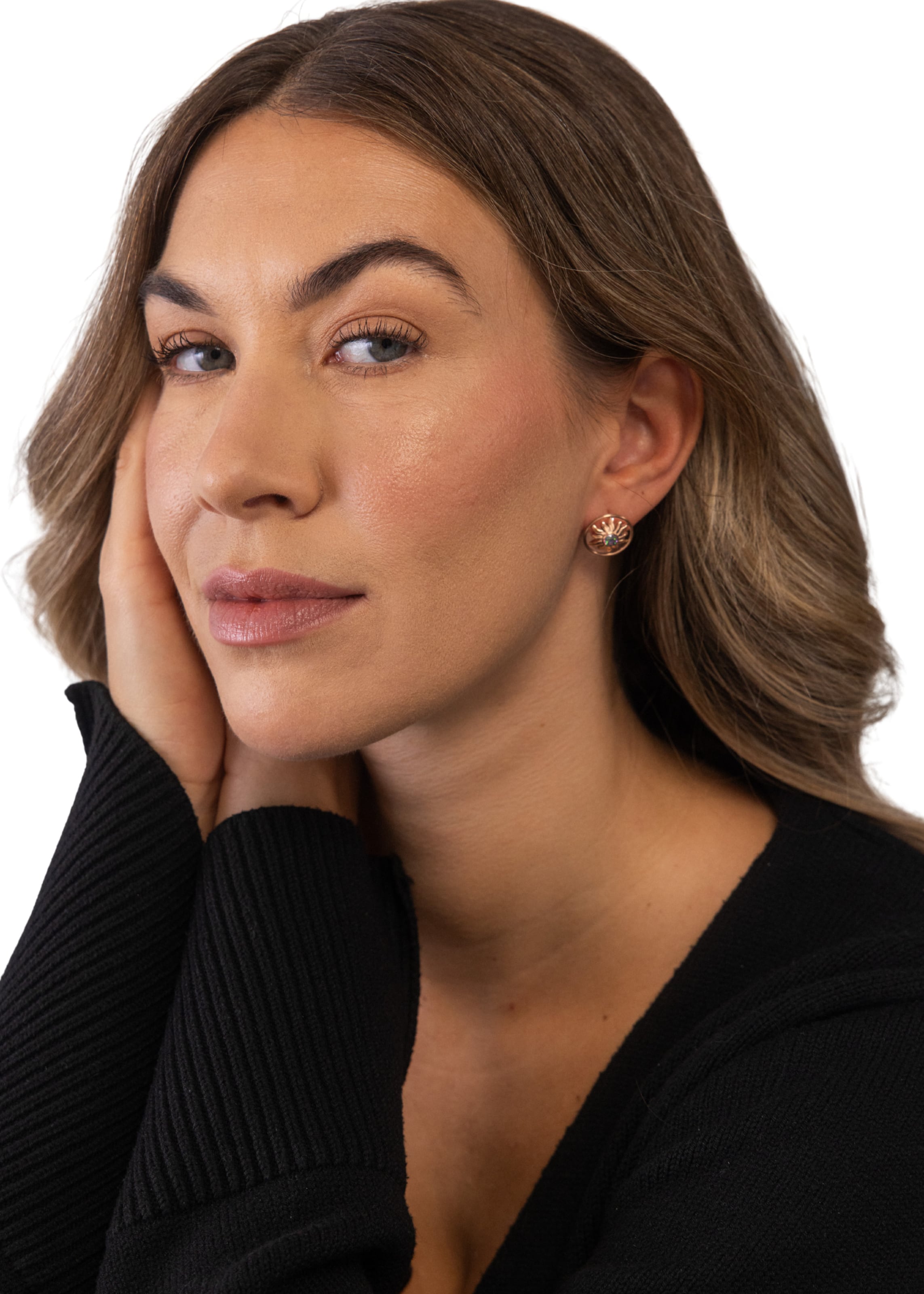 Boucles d'oreilles 'Luana Coin' PURELEI en or : devant