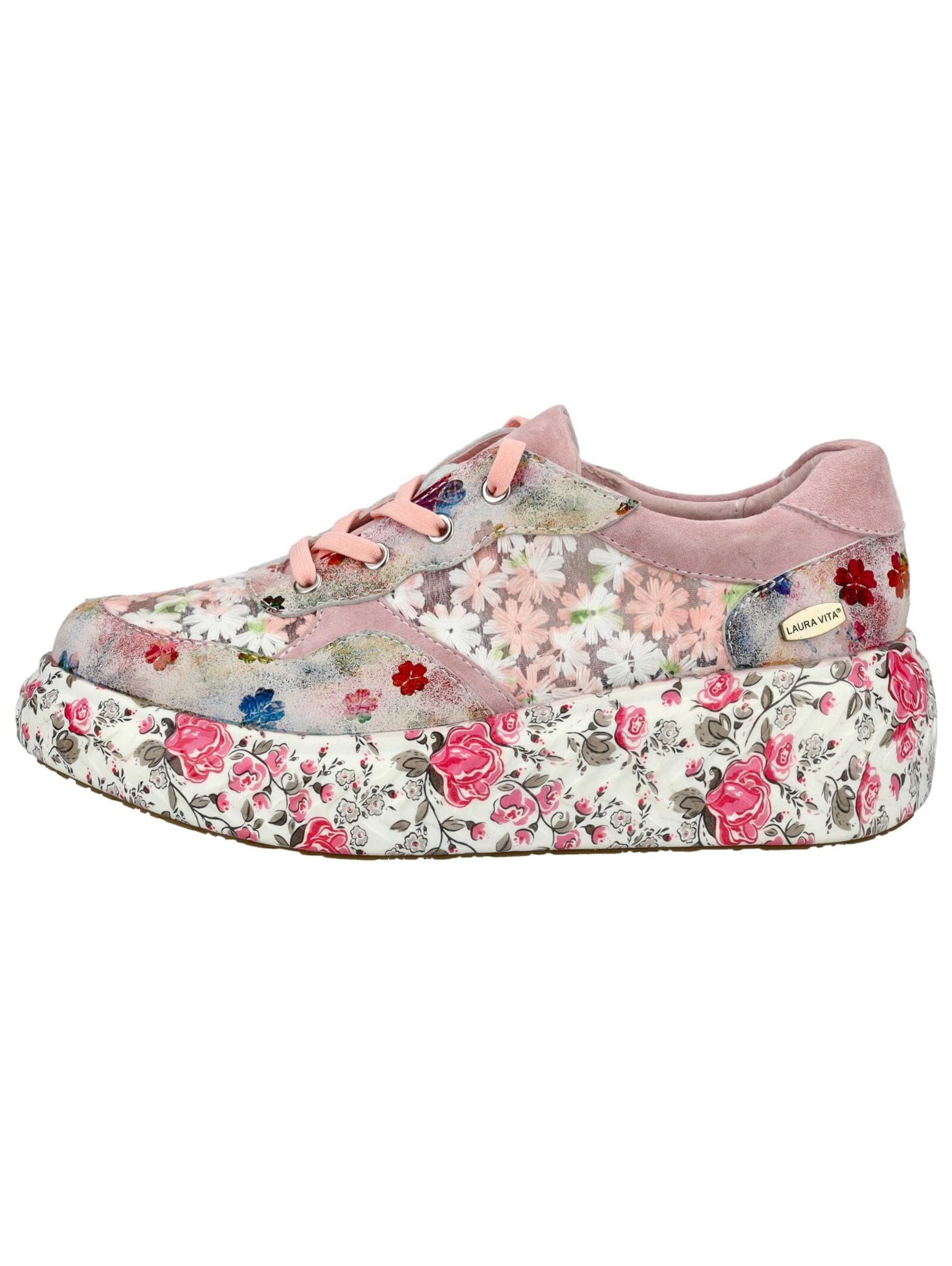 Baskets basses Laura Vita en rose