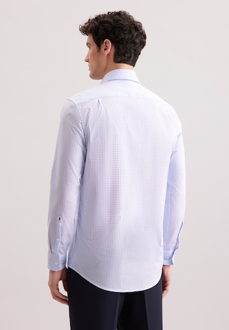 Coupe regular Chemise business 'Schwarze Rose' SEIDENSTICKER en bleu