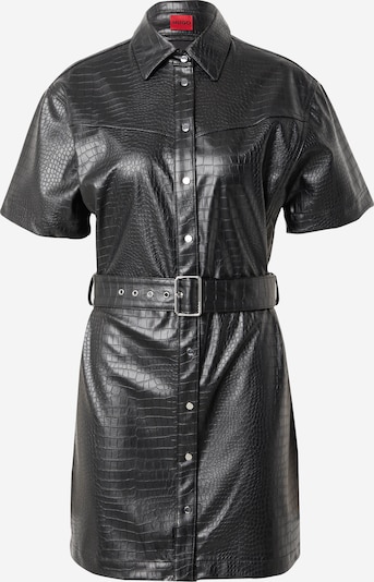 HUGO Robe-chemise 'Kerve-1' en noir, Vue avec produit
