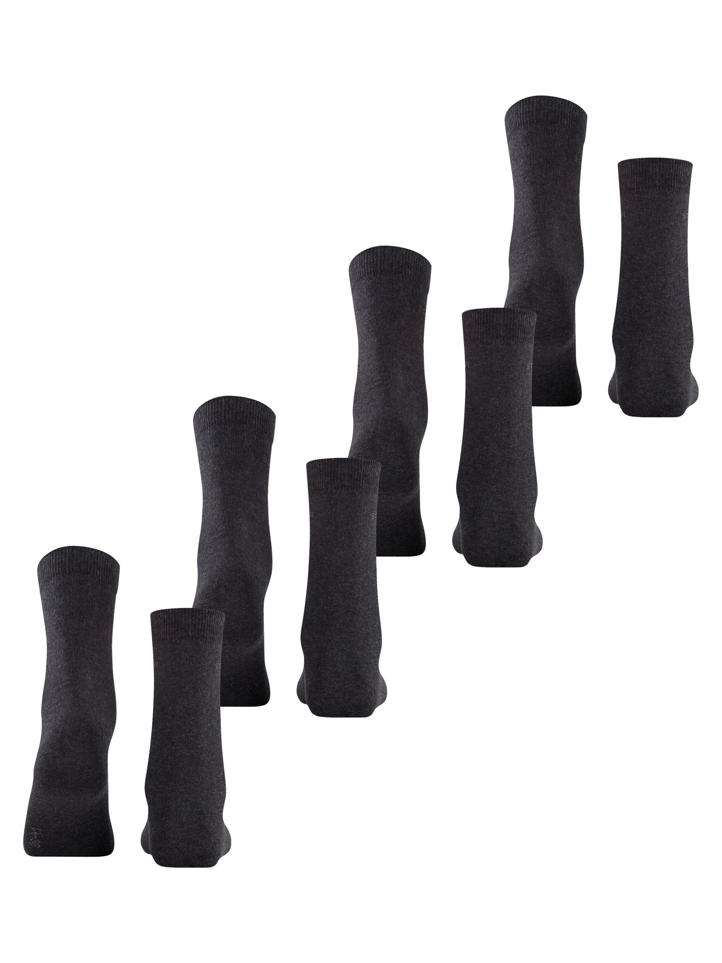 ESPRIT Socks 'Solid 4-Pack' in Grey