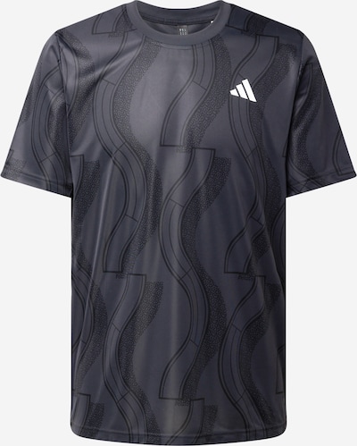 ADIDAS PERFORMANCE T-Shirt fonctionnel 'Club' en gris foncé / noir / blanc, Vue avec produit