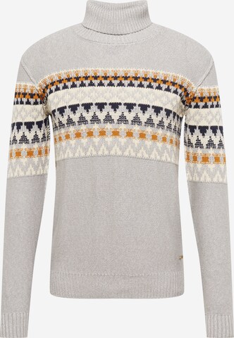 INDICODE JEANS Sweater 'Tarly' in Grey: front