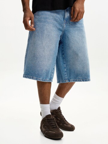 Baggy Jean Bershka en bleu : devant