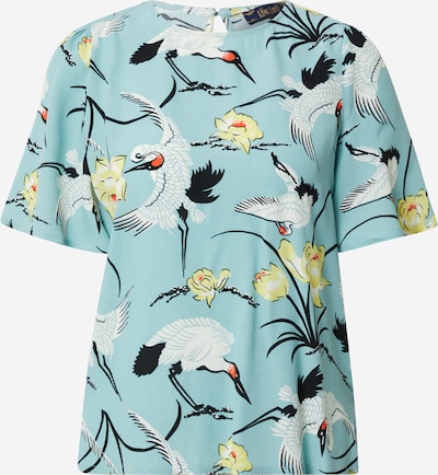 King Louie Shirt 'Lizzy' in Light blue / Yellow / Orange red / Black / White, Item view