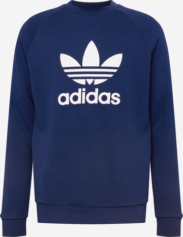 ADIDAS ORIGINALS Sweatshirt 'Adicolor Classics Trefoil' in Blue: front