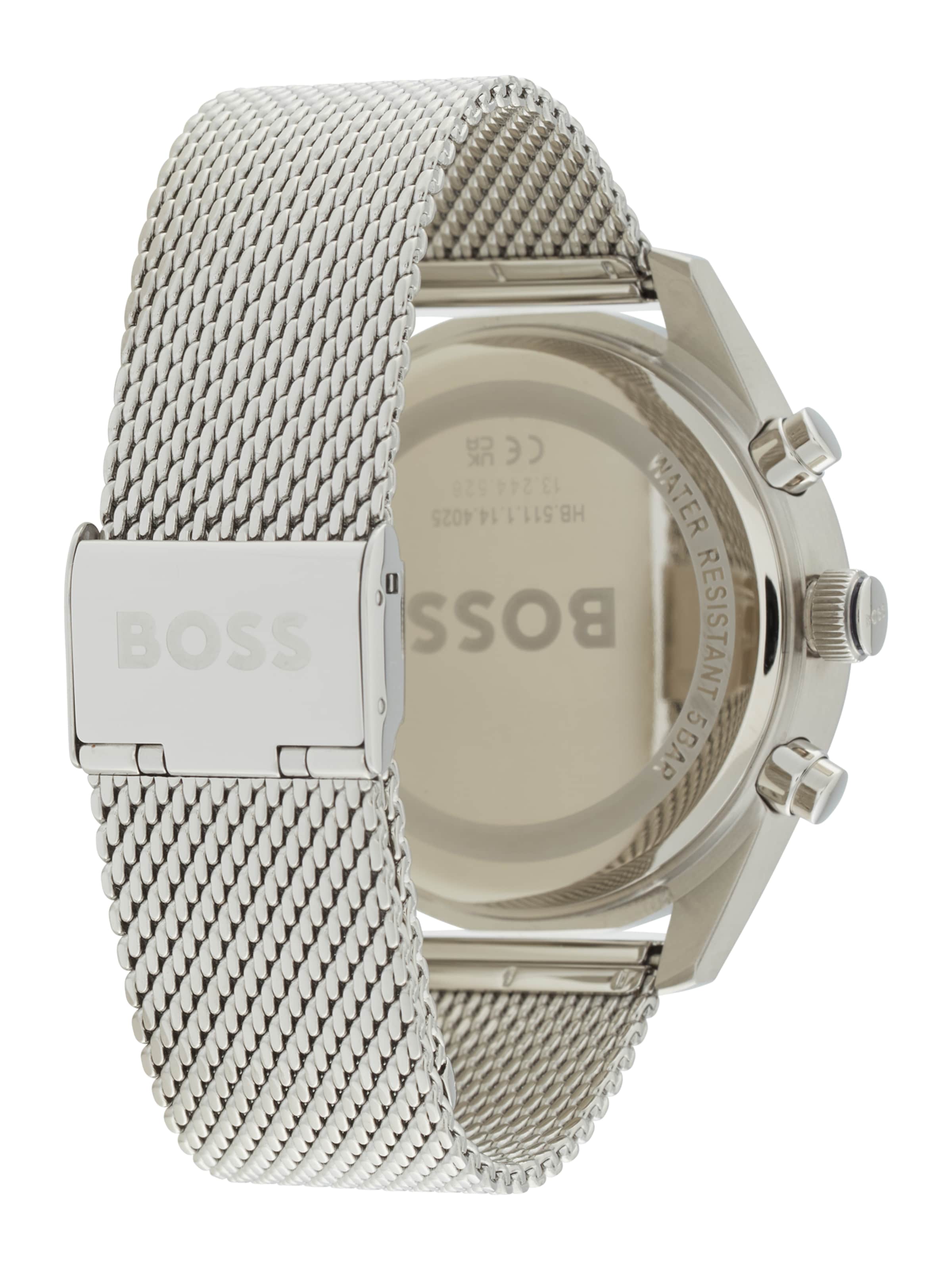 BOSS Аналоговые часы 'SKYTRAVELLER' в Серебристый