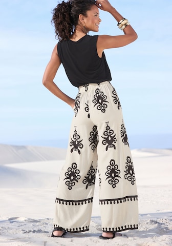 LASCANA Regular Broek in Beige