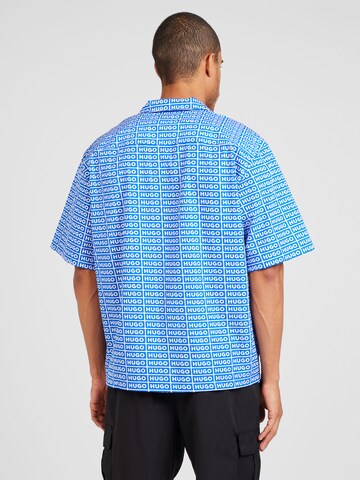 HUGO Regular fit Button Up Shirt 'Eligino' in Blue