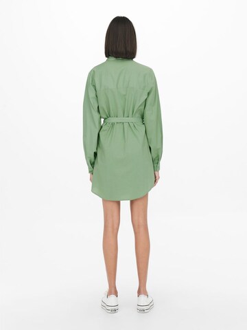 JDY Shirt Dress 'Theodor' in Green