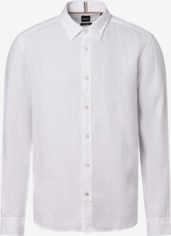 BOSS Regular fit Button Up Shirt ' S-LIAM-kent-C1-233 ' in White: front