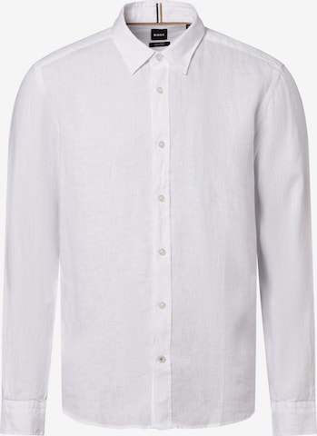 BOSS Black Regular fit Button Up Shirt ' S-LIAM-kent-C1-233 ' in White: front
