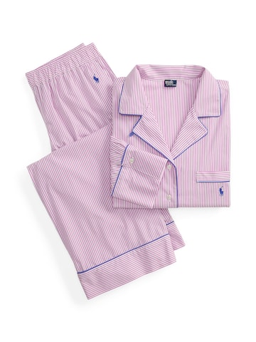 Pyjama ' Shirting Stripes ' Polo Ralph Lauren en rose