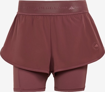 ADIDAS BY STELLA MCCARTNEY Skinny Sportovní kalhoty 'Training' – červená: přední strana