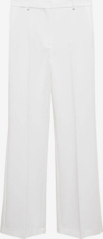 MANGO Regular Панталон с ръб 'Monaco' в бяло: отпред
