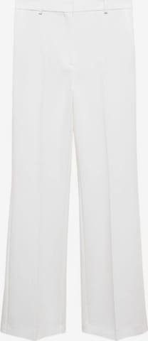 Regular Pantalon à plis 'Monaco' MANGO en blanc : devant