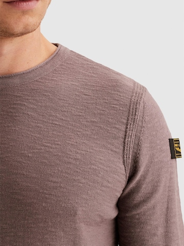 PME Legend Trui 'PME LEGEND - Pullover with badge and contrast detail' in Lila