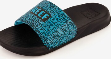 REEF Beach & Pool Shoes 'Kids One Slide' in Blue: front