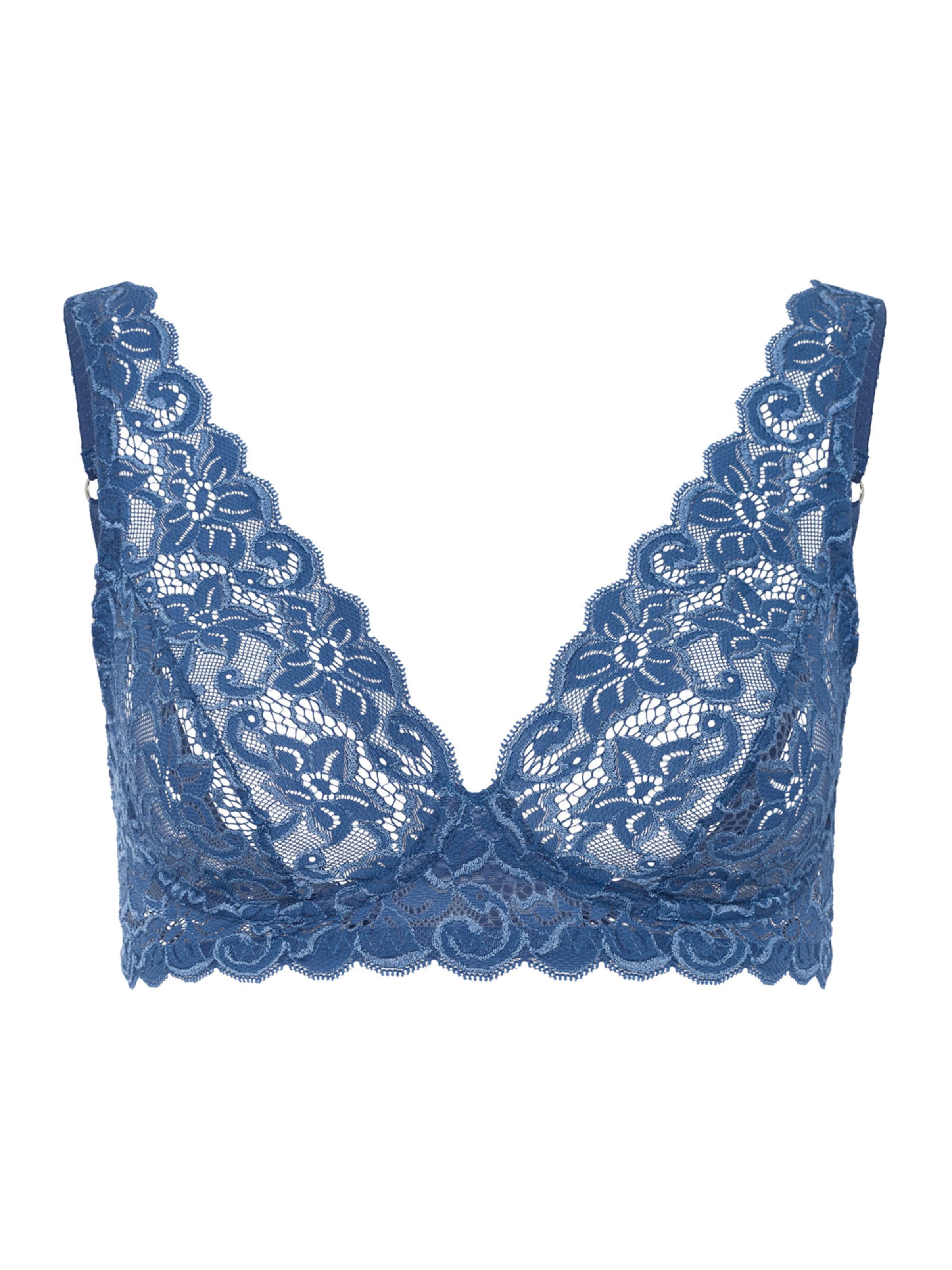 Hanro - Soutien ' Moments ' em azul: frente