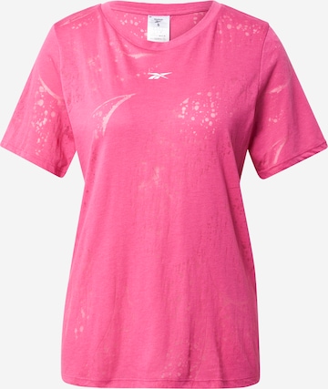 Reebok - Camisa funcionais em rosa: frente