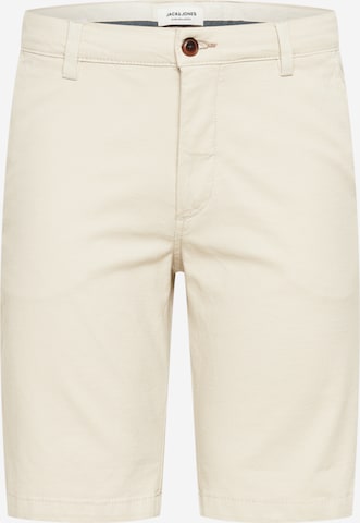 Pantalon chino 'Fury' JACK & JONES en beige : devant