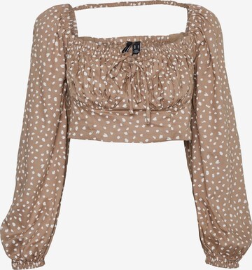 VERO MODA Top 'SANDY' in Brown: front