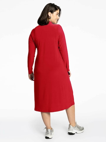 Yoek Shirt Dress 'Dolce' in Red