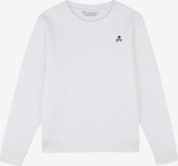 Scalpers Sweatshirt 'Company' i vit: framsida